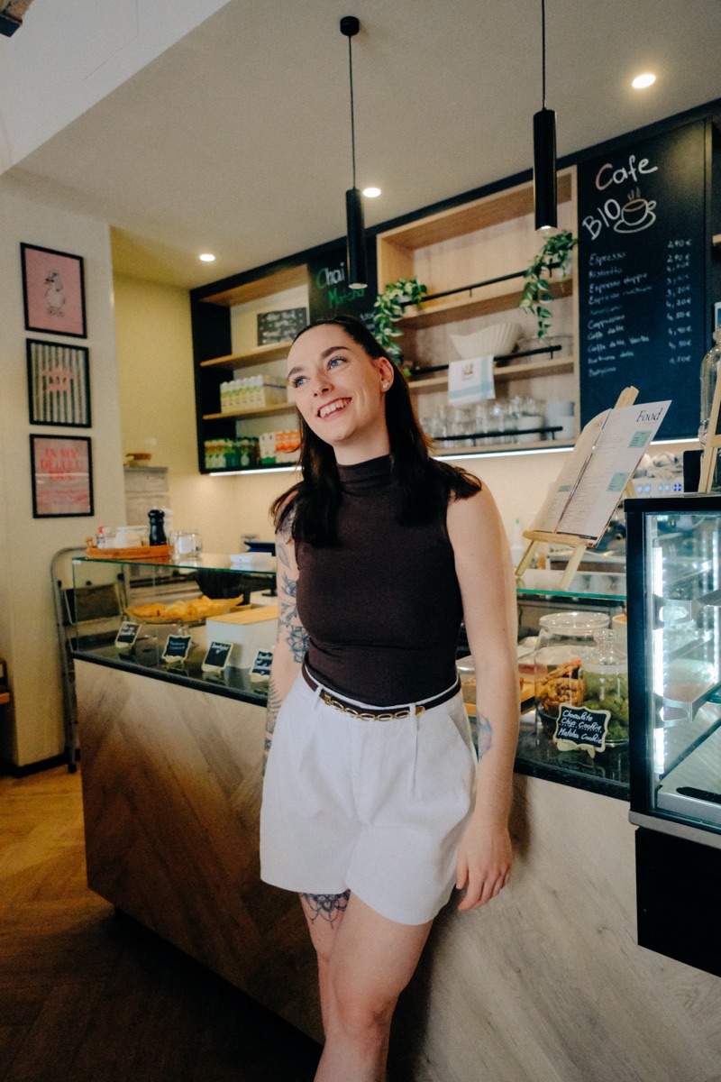 Owner at the counter